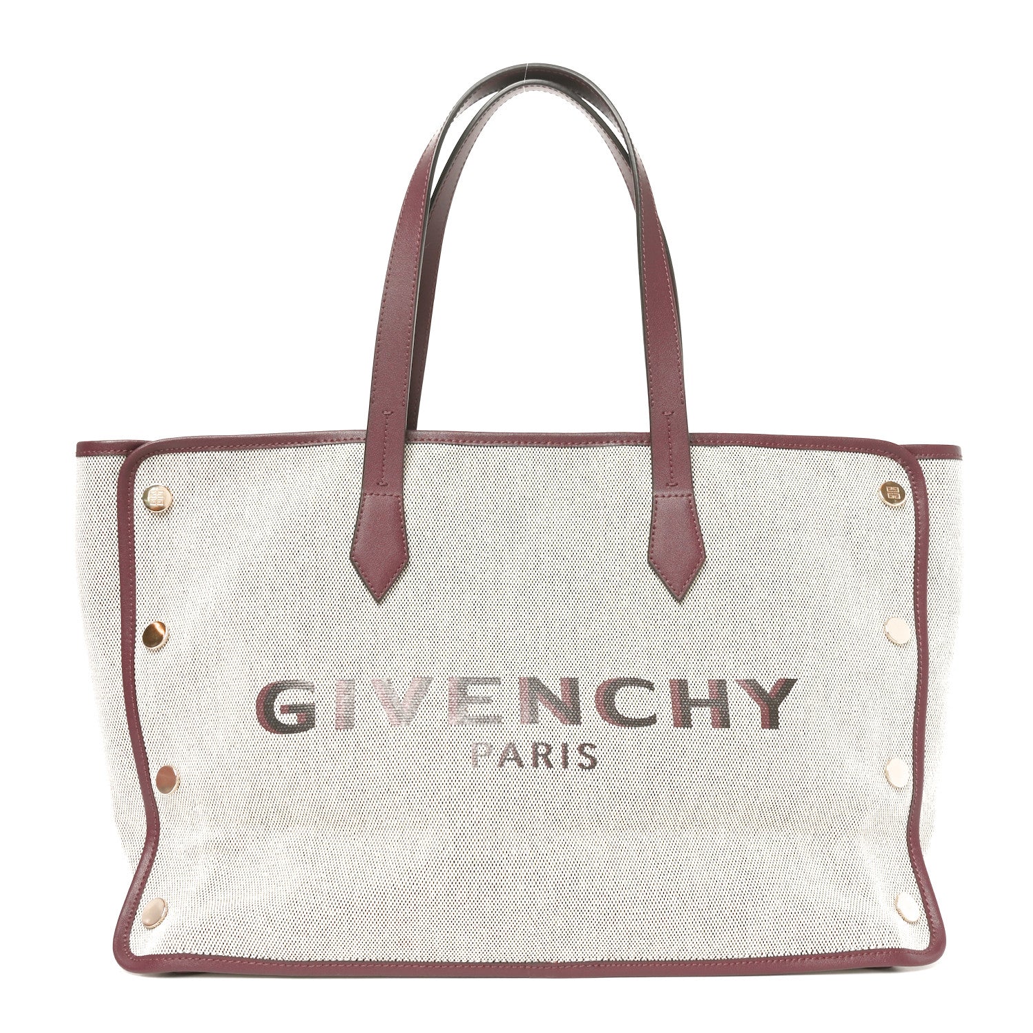 Givenchy Canvas Medium Bond Shopper Tote Aubergine 1 of 10