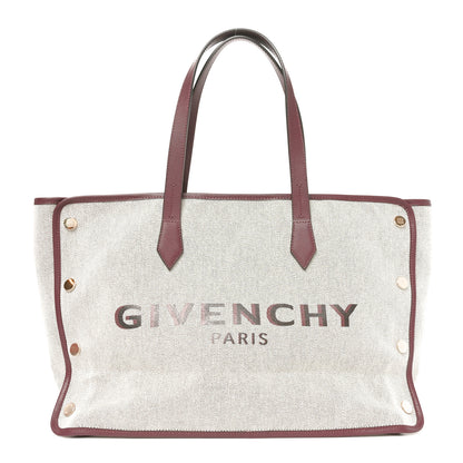 Givenchy Canvas Medium Bond Shopper Tote Aubergine 1 of 10