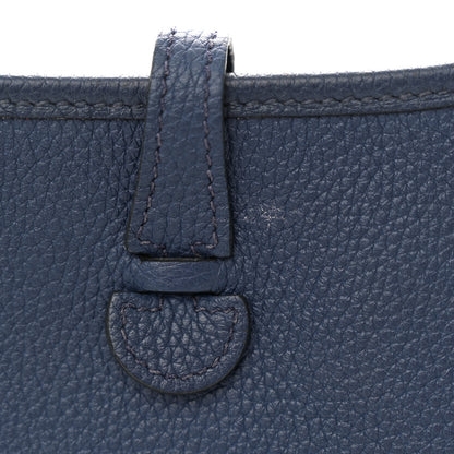 Hermes Taurillon Clemence Flipperball Sangle Evelyne TPM Bleu Saphir Black Bleu Saphir 13 of 13