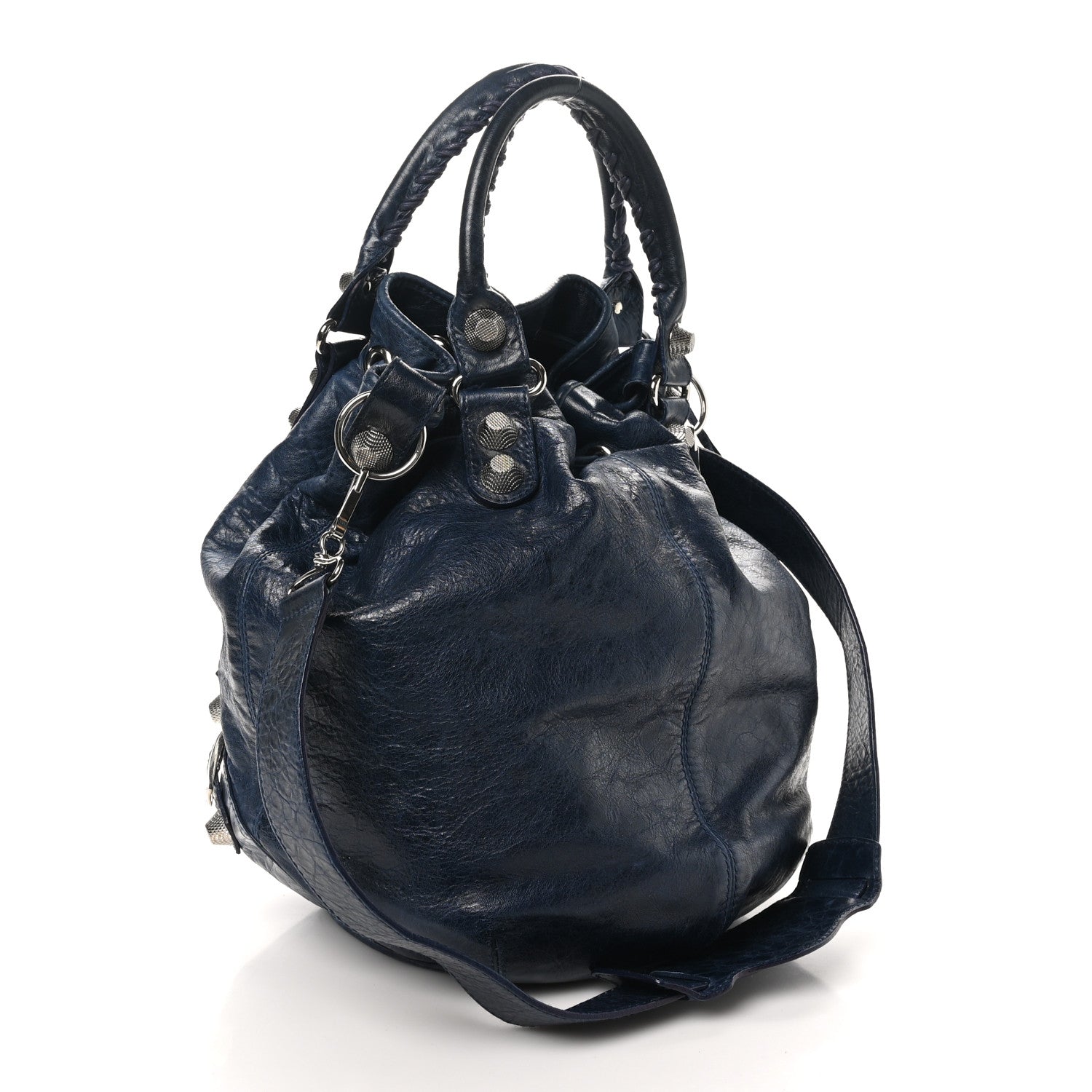 Balenciaga Agneau Giant 21 Silver Hardware Pompon Marine 3 of 11