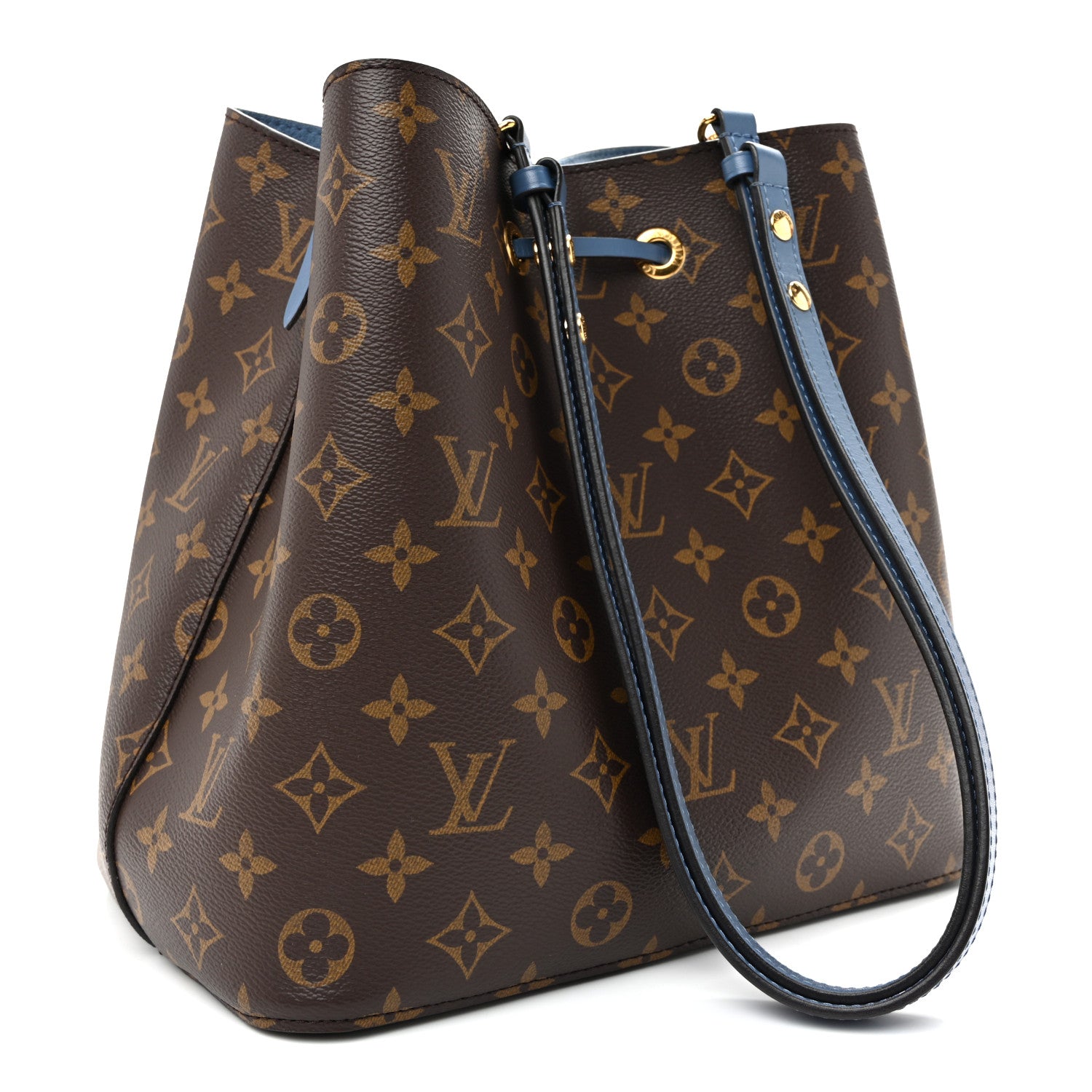 Louis Vuitton Monogram Neonoe MM Blue Jean 3 of 9