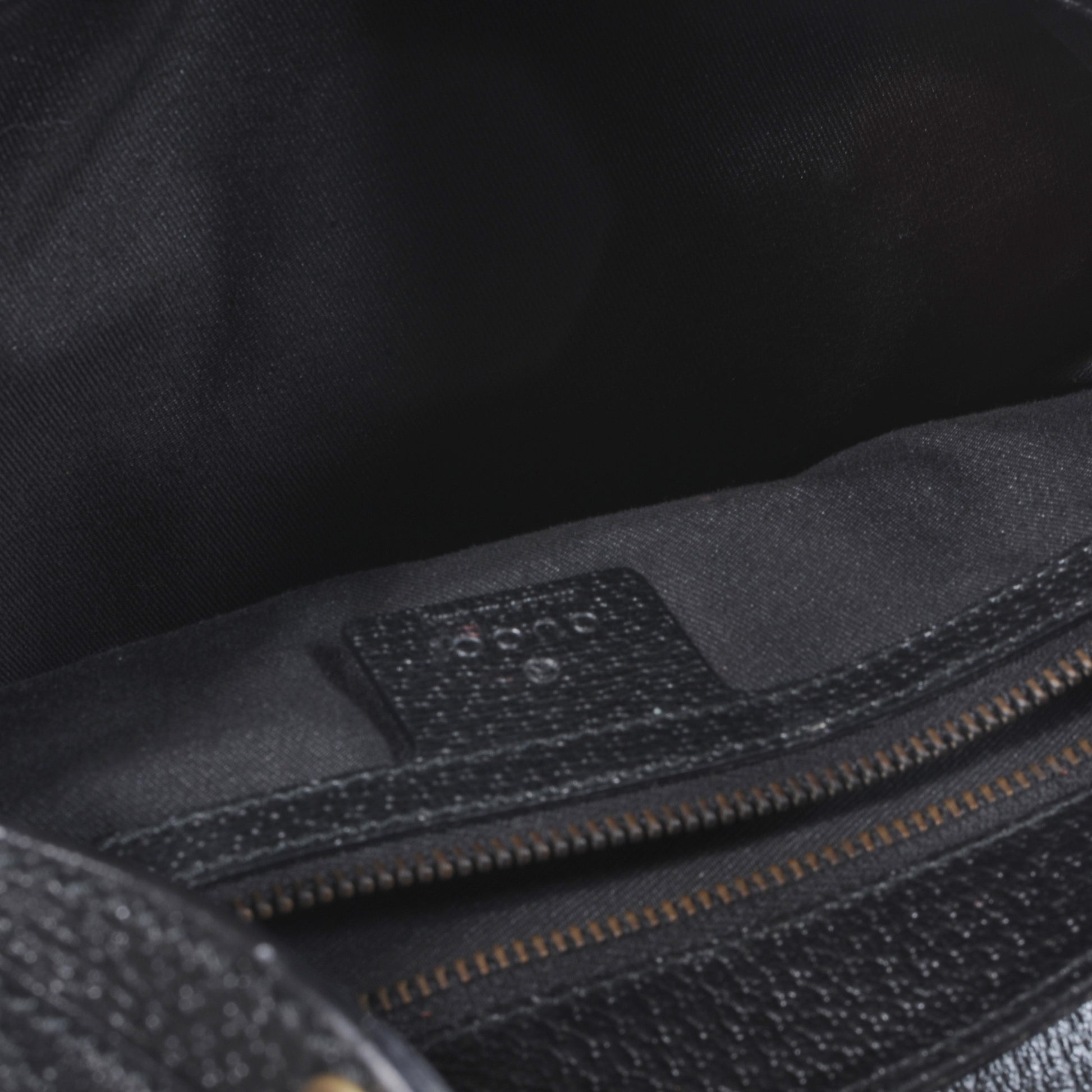 Gucci Monogram Studded Pelham Runway Flap Bag Black 5 of 7