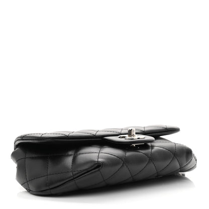 Chanel Calfskin Quilted CC Uniform Flap Belt Bag Black 4 of 11