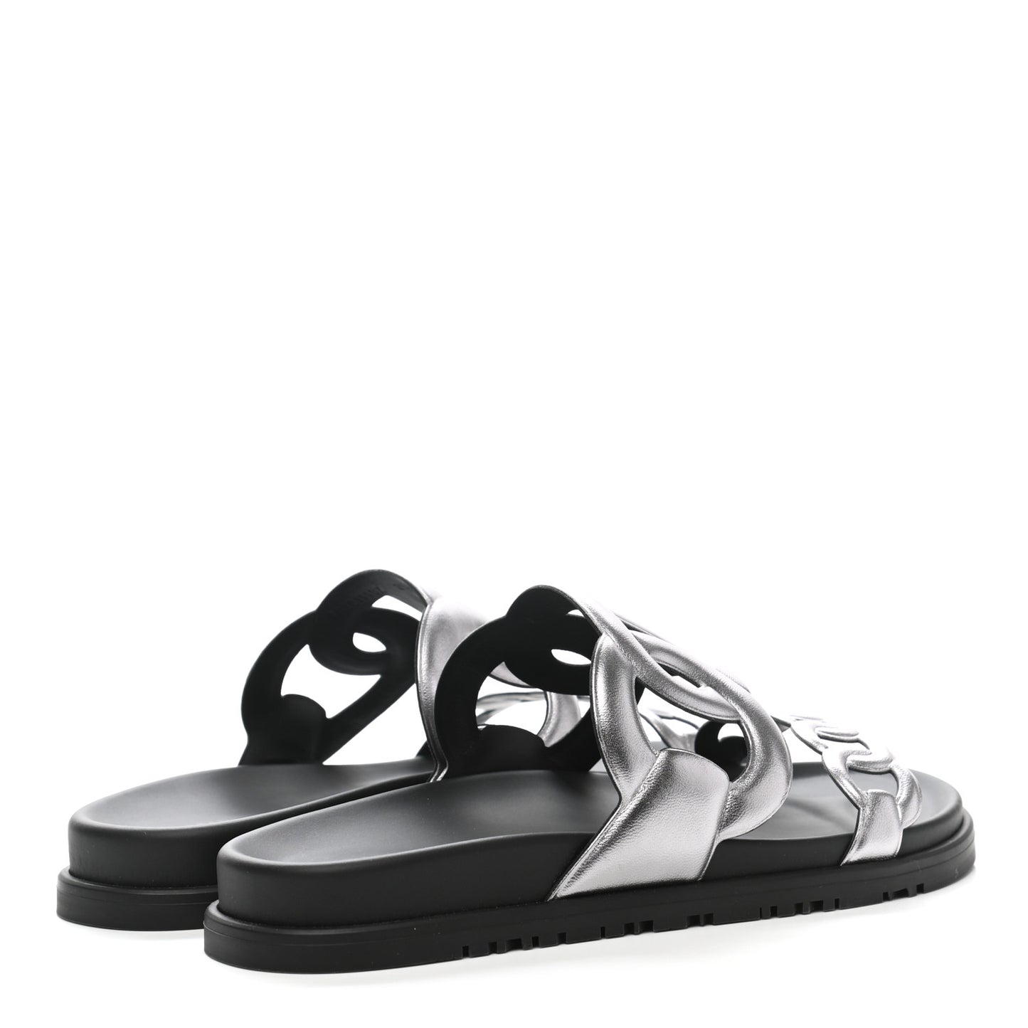 Nappa Extra Sandals 39 Gris Argent