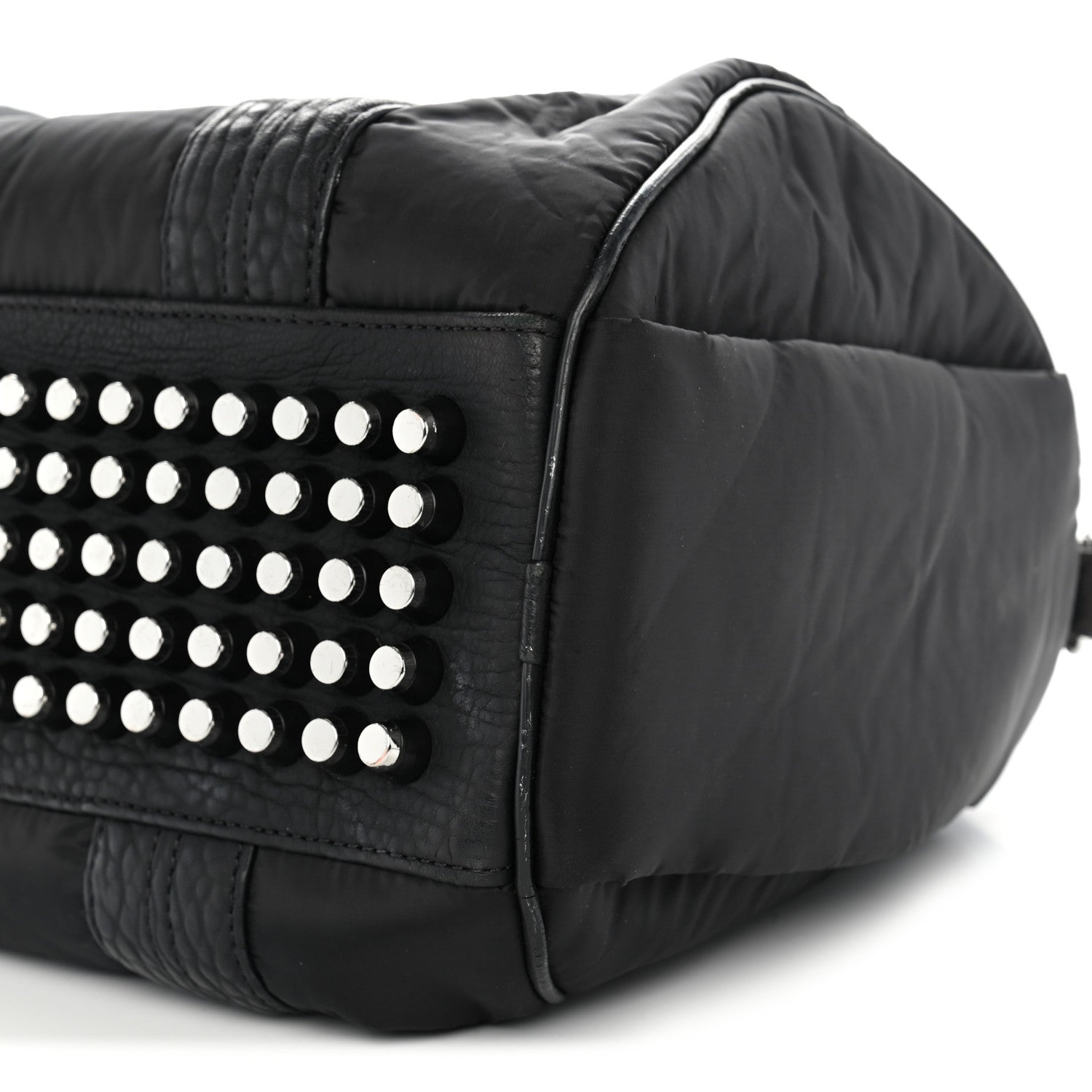 Alexander Wang Nylon Pebbled Lambskin Rocco Nickel Hardware Black 10 of 13