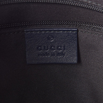 Gucci GG Plus Monogram Medium Flat Messenger Bag Navy 9 of 10