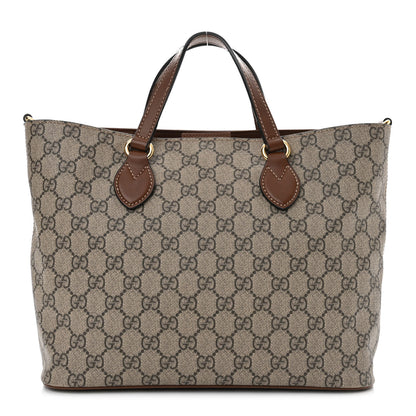 Gucci Soft GG Supreme Monogram Small Crossbody Tote Beige Cuir 1 of 9