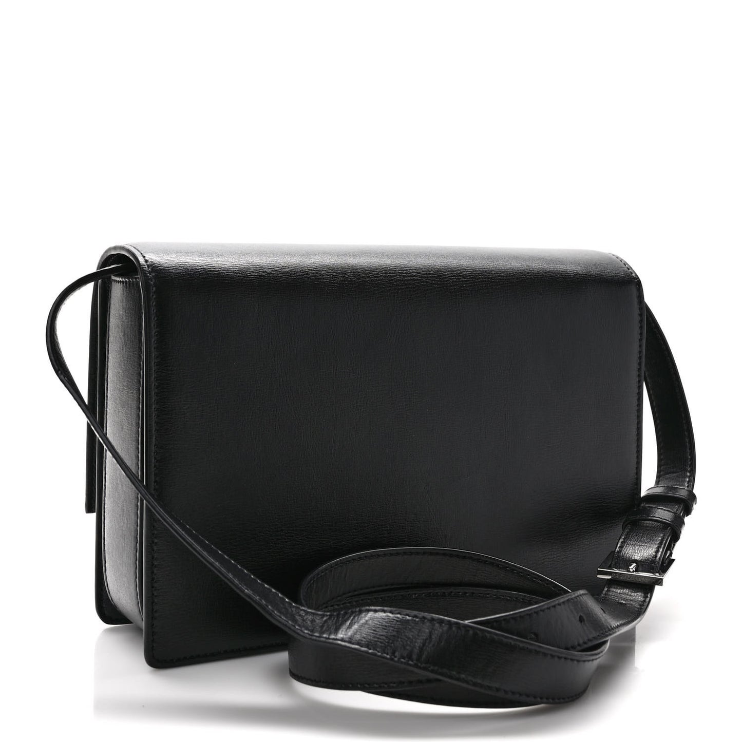 Smooth Calfskin Suede Medium Bellechasse Black