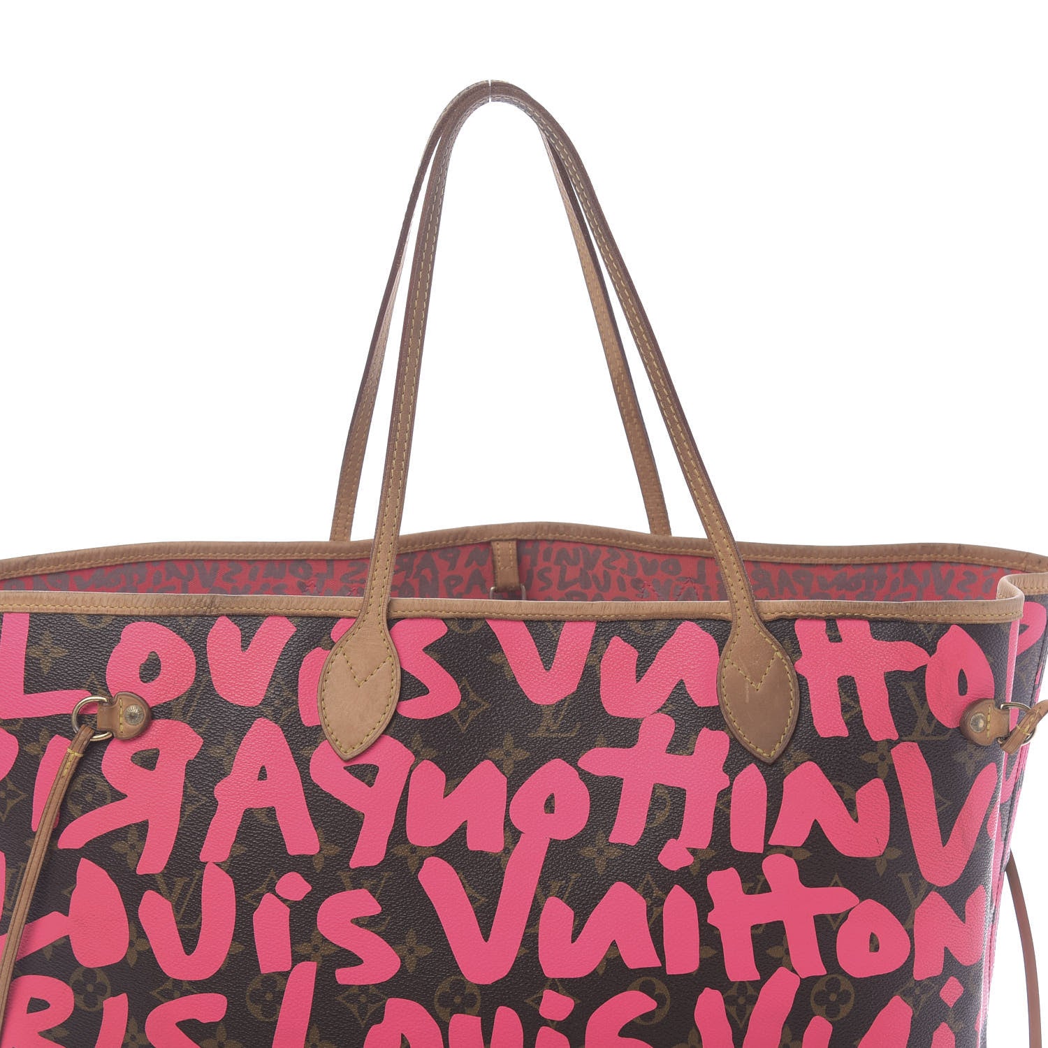 Louis Vuitton Monogram Graffiti Neverfull GM Fuchsia 15 of 22