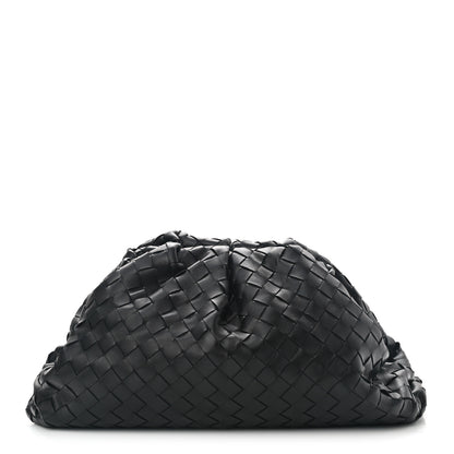 Bottega Veneta Nappa Maxi Intreccio The Pouch Oversized Clutch Black 1 of 11