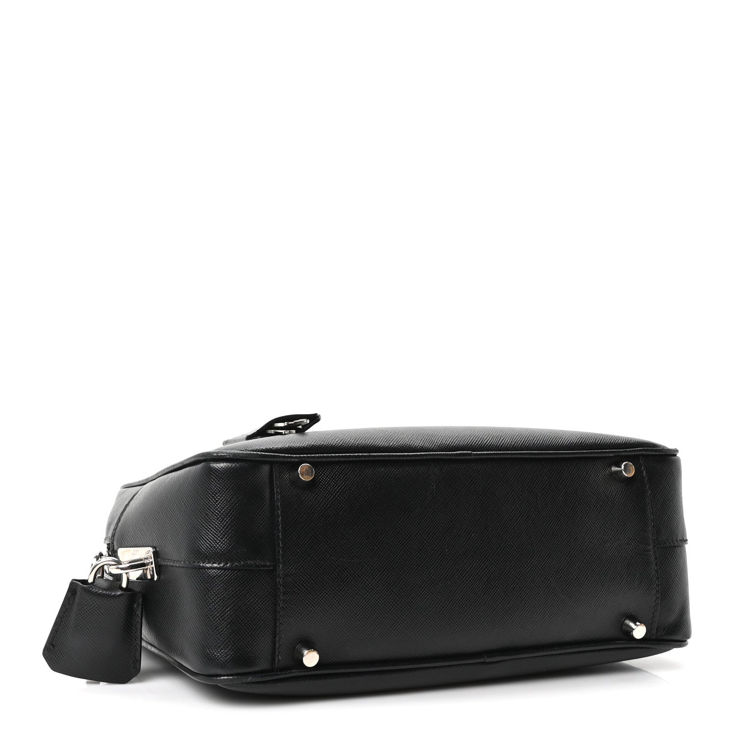 Prada Saffiano Vitello Bauletto Black 4 of 10