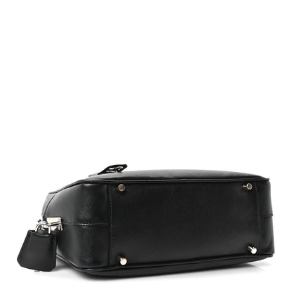 Prada Saffiano Vitello Bauletto Black 4 of 10