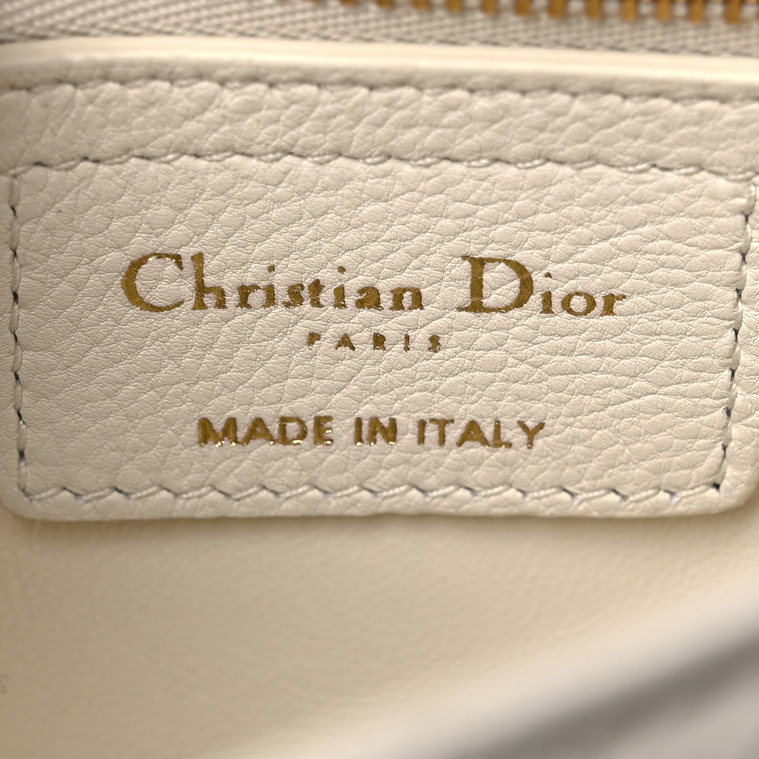 Christian Dior Lambskin Cannage Small Caro Bag Ivory 1864703
