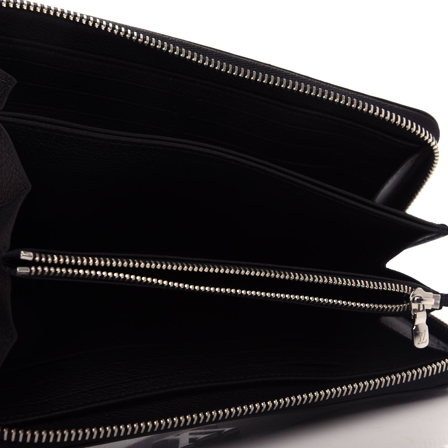 Louis Vuitton Calfskin Zippy Lockme Wallet Black 5 of 8