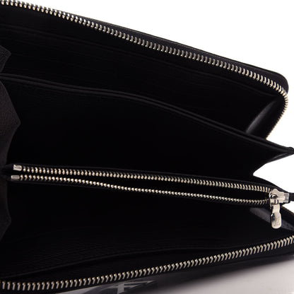 Louis Vuitton Calfskin Zippy Lockme Wallet Black 5 of 8