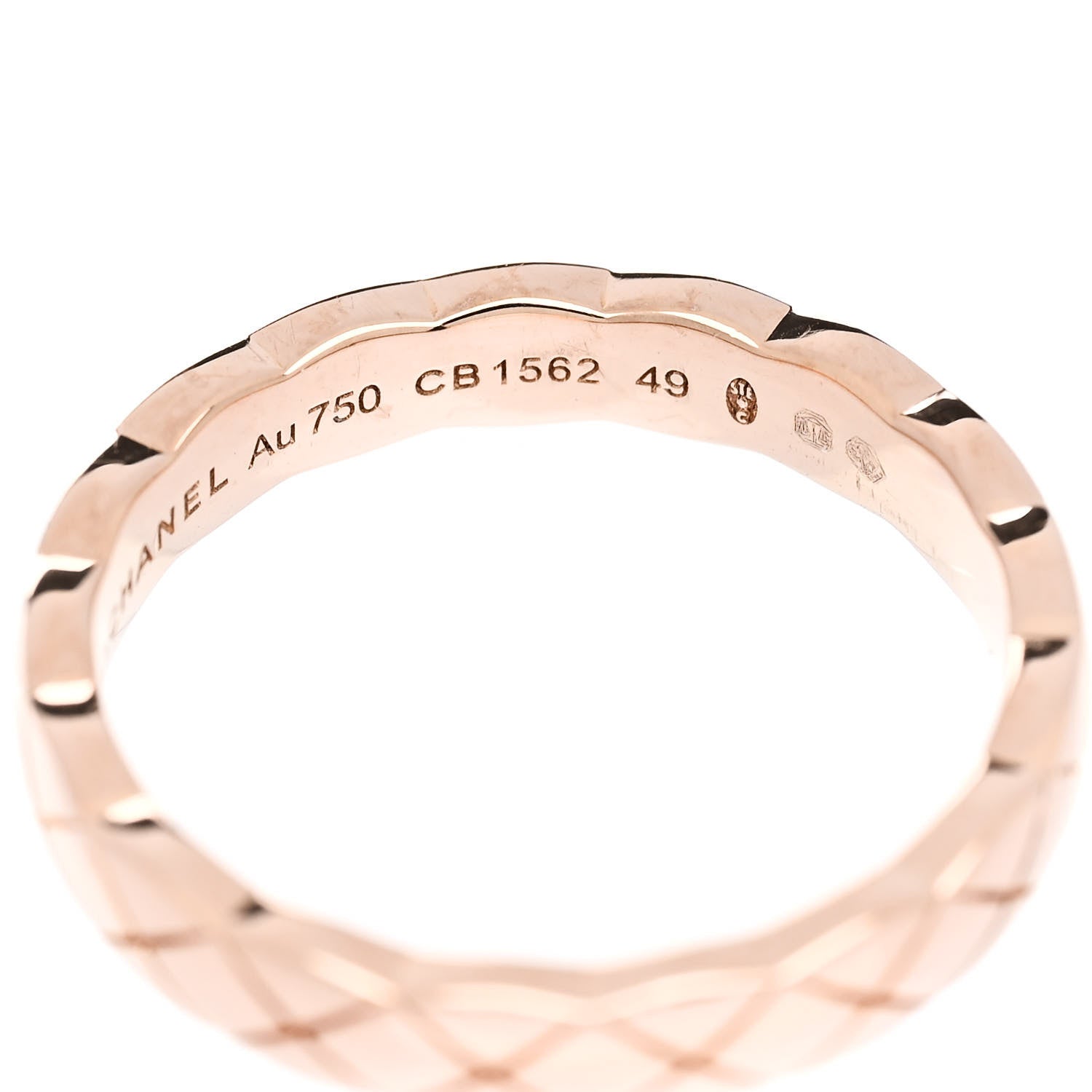 Chanel 18K Beige Gold Mini Coco Crush Ring 49 4.75 4 of 5