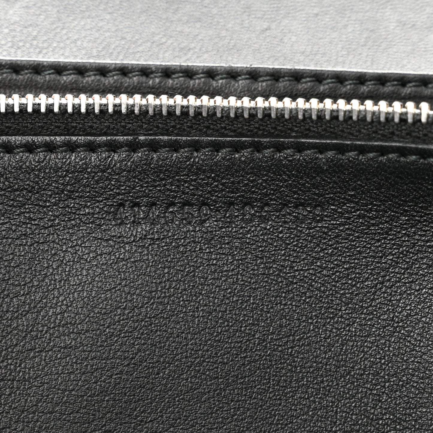 Calfskin Skull Wallet on Chain Black