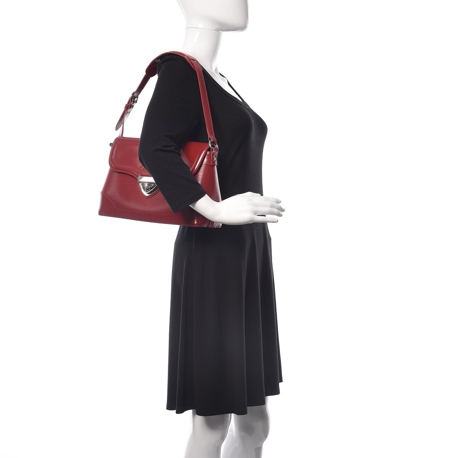 Louis Vuitton Epi Bagatelle PM Rubis 2 of 20