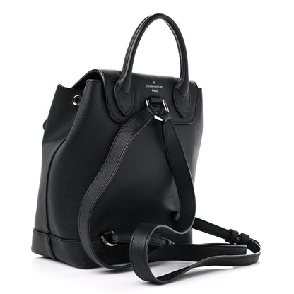 Louis Vuitton Calfskin Lockme Backpack Black 3 of 13