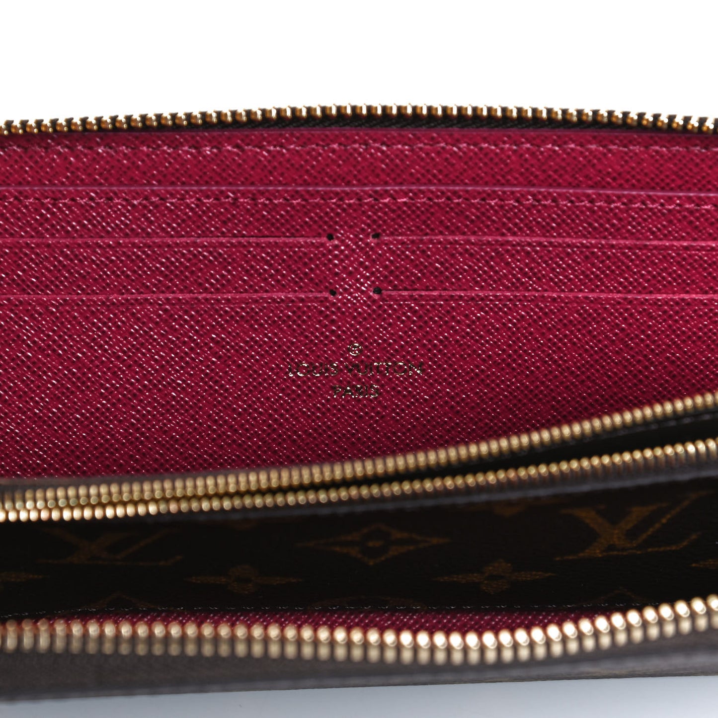 Monogram Clemence Wallet Fuchsia