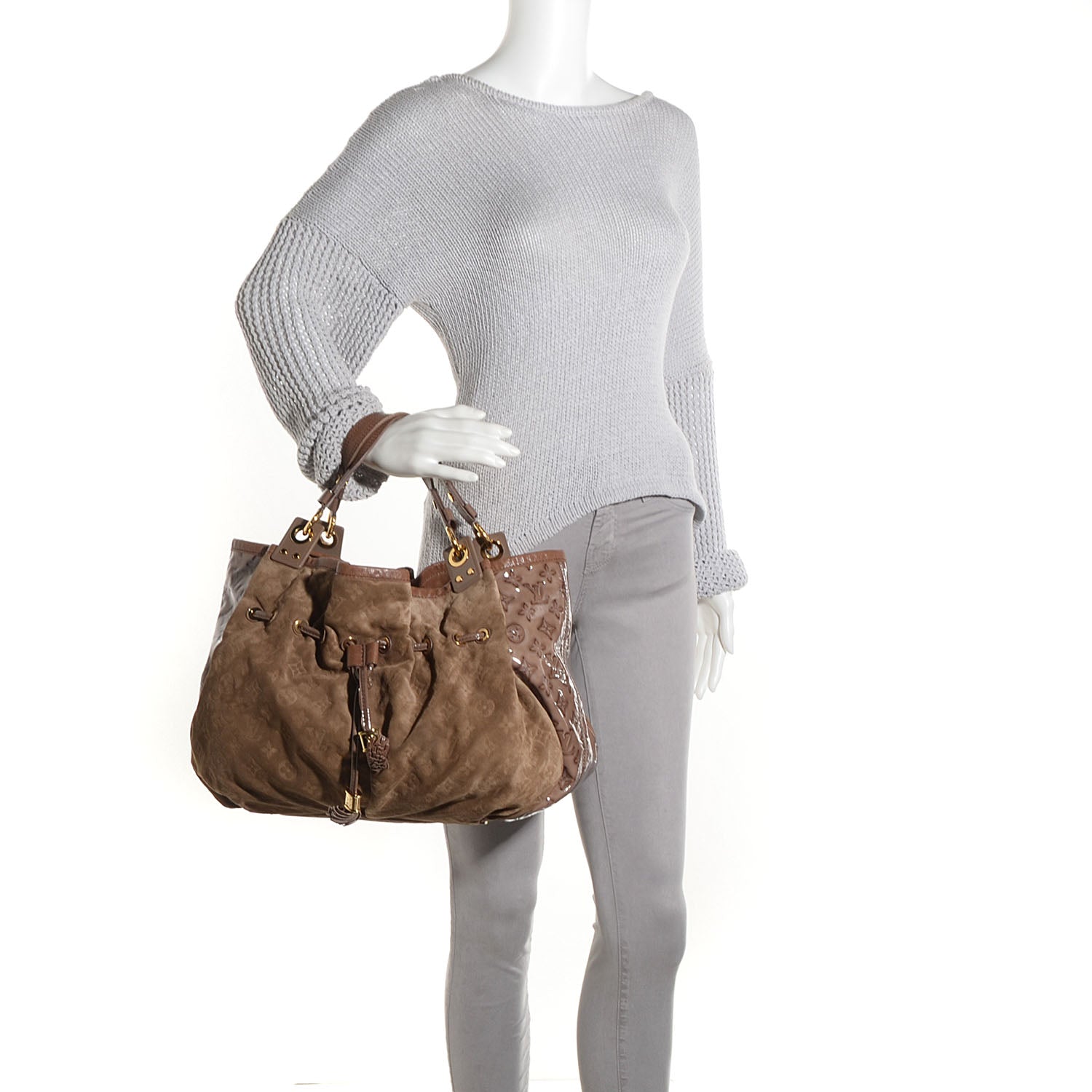 Louis Vuitton Suede Patent Monogram Irene Brown 2 of 7