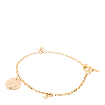 Hermes 18K Rose Gold Diamond PM Ex-Libris Bracelet LG 2 of 3