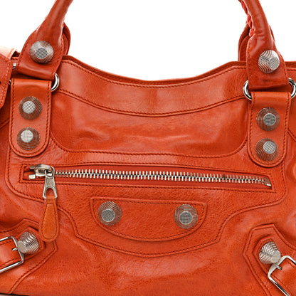 Balenciaga Agneau Giant 21 Silver Hardware City Mandarine 8 of 17