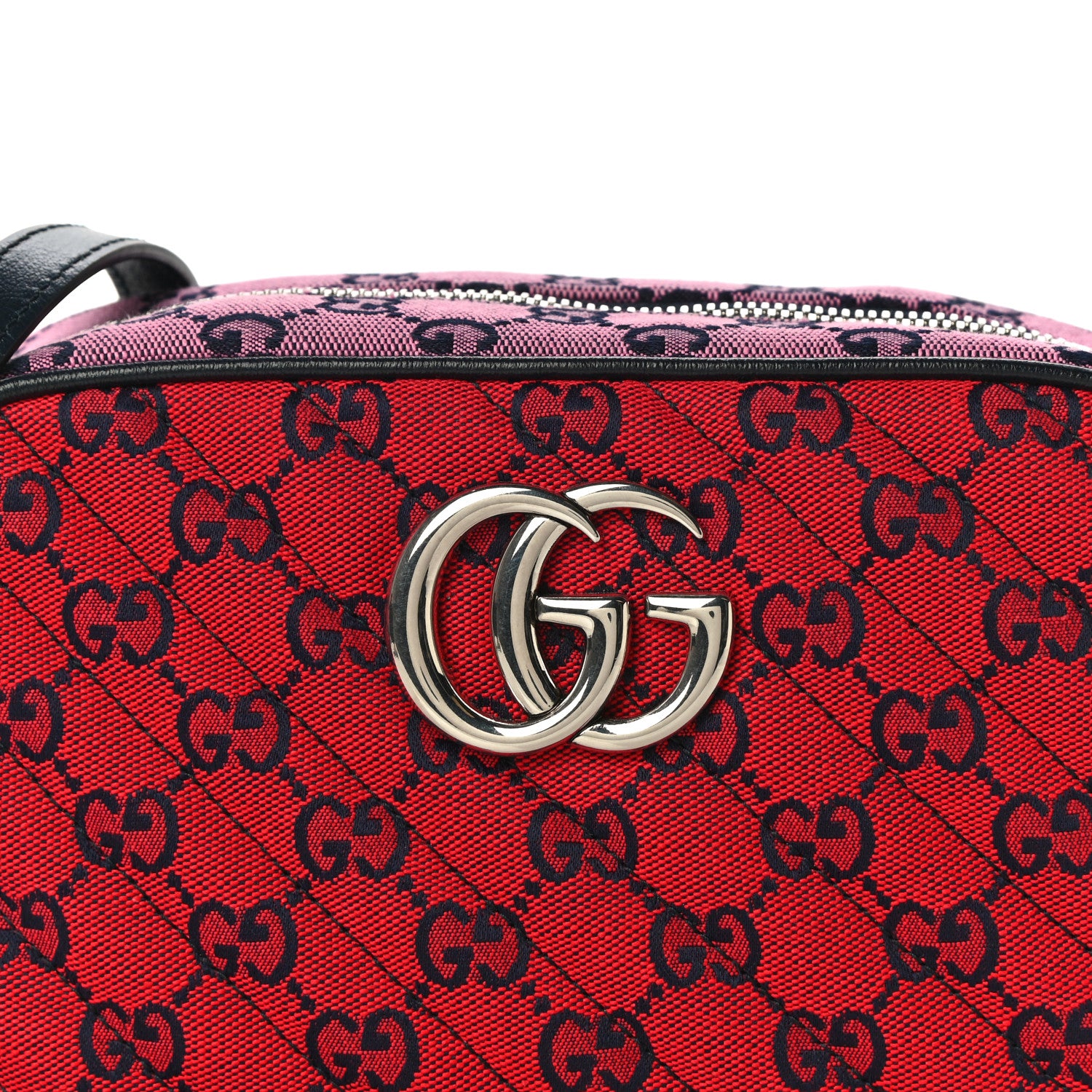 Gucci Monogram Multicolor Matelasse Diagonal Small GG Marmont Chain Shoulder Bag Red Blue Yellow Green Pink 8 of 10