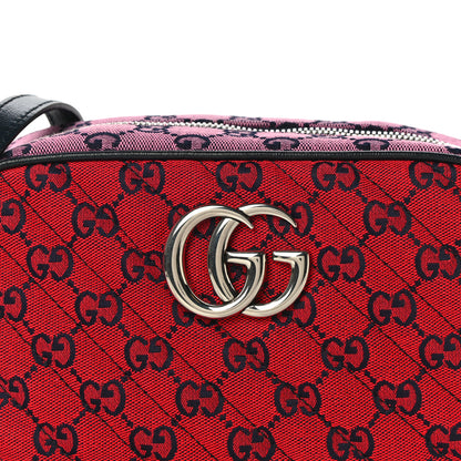 Gucci Monogram Multicolor Matelasse Diagonal Small GG Marmont Chain Shoulder Bag Red Blue Yellow Green Pink 8 of 10