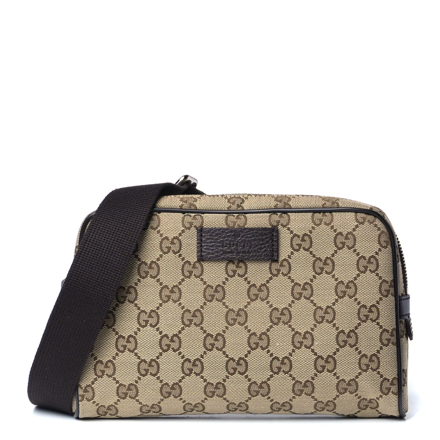 Gucci Monogram Belt Bag Dark Brown 1 of 5