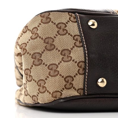 Gucci Monogram Medium Princy Tote Dark Brown 9 of 10