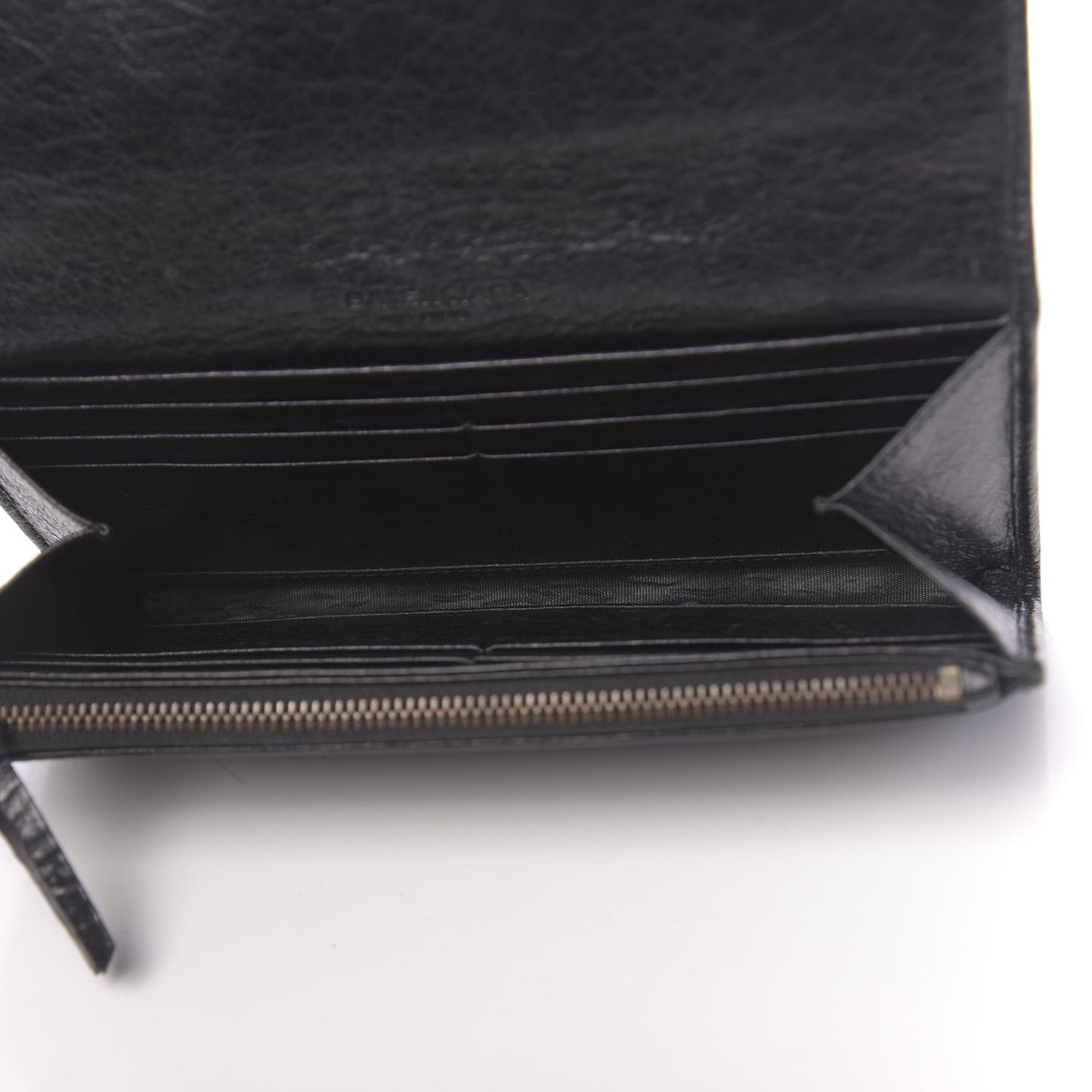 Agneau Classic Hardware Money Wallet Black