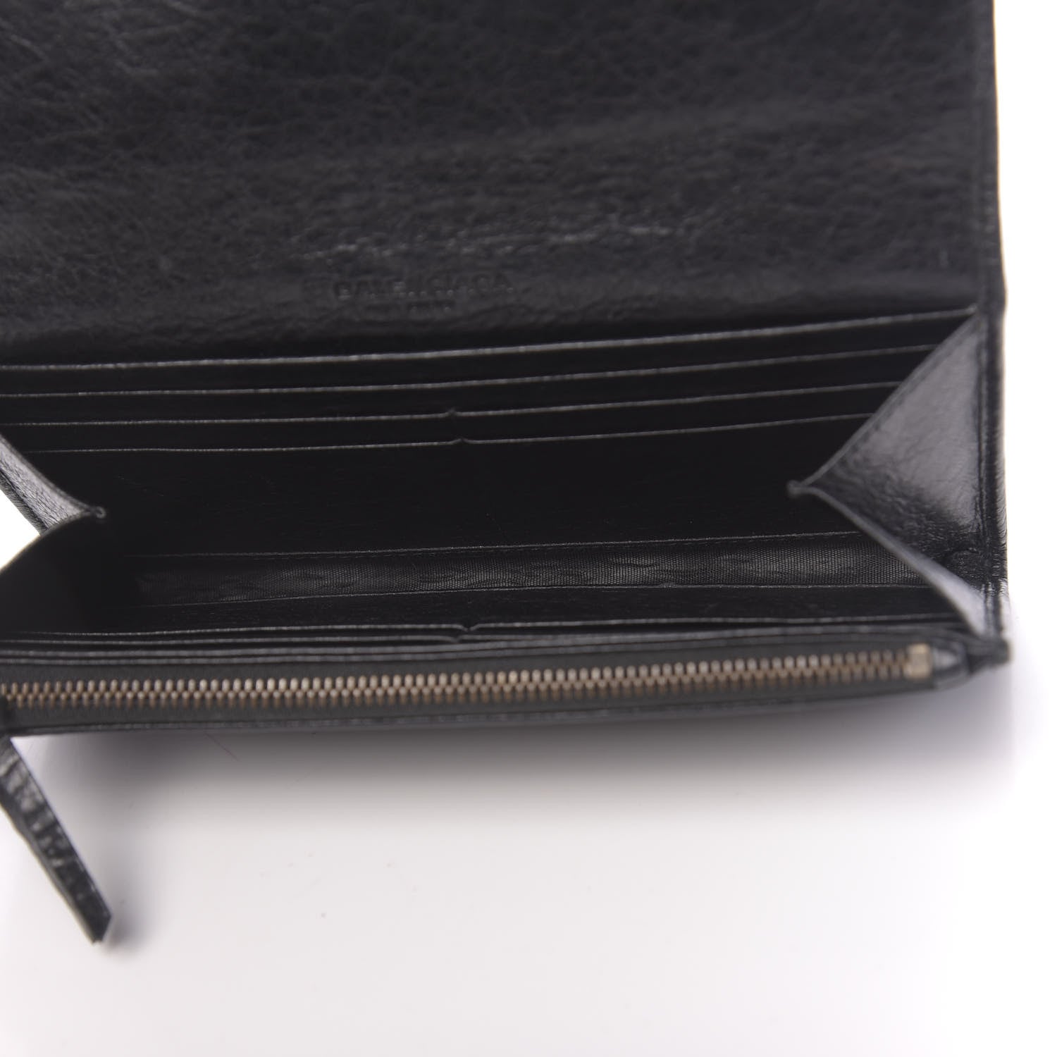 Balenciaga Agneau Classic Hardware Money Wallet Black 5 of 8