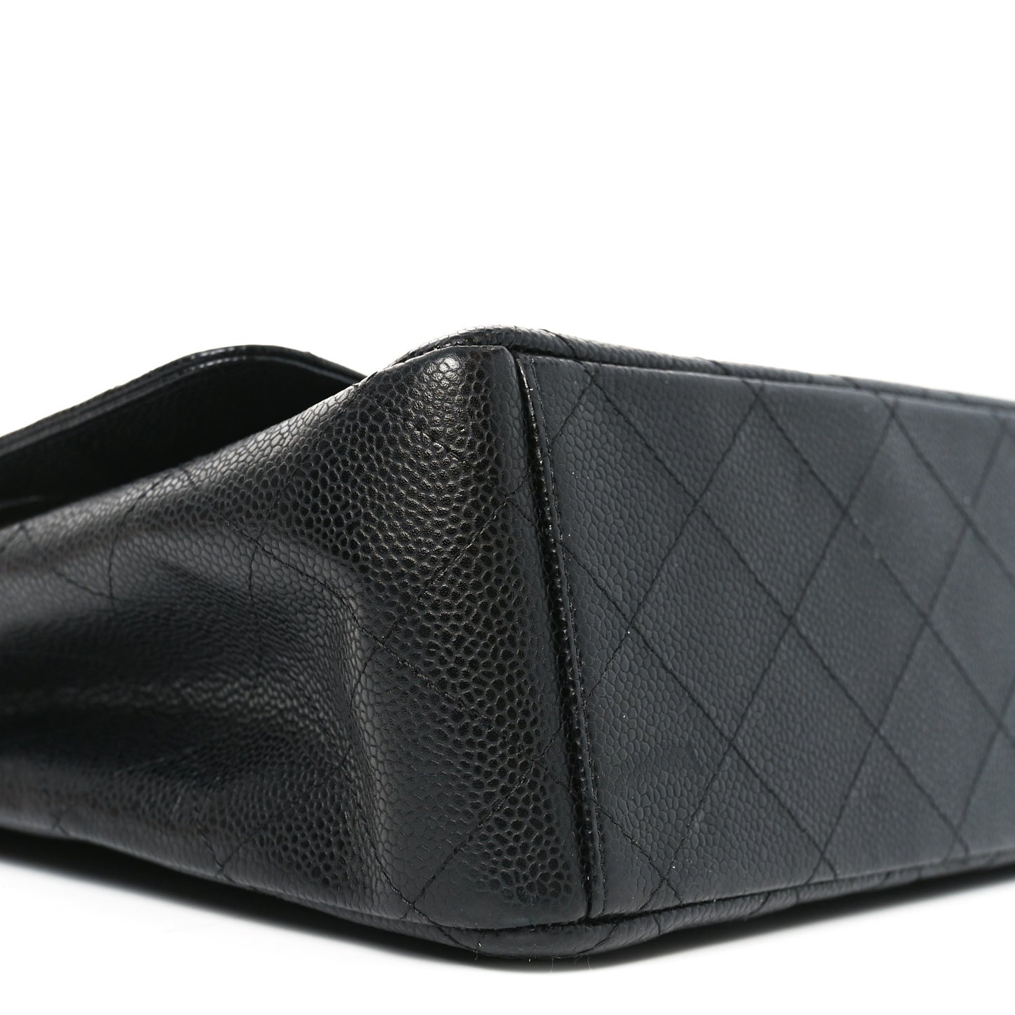 Caviar Quilted Maxi Double Flap Black