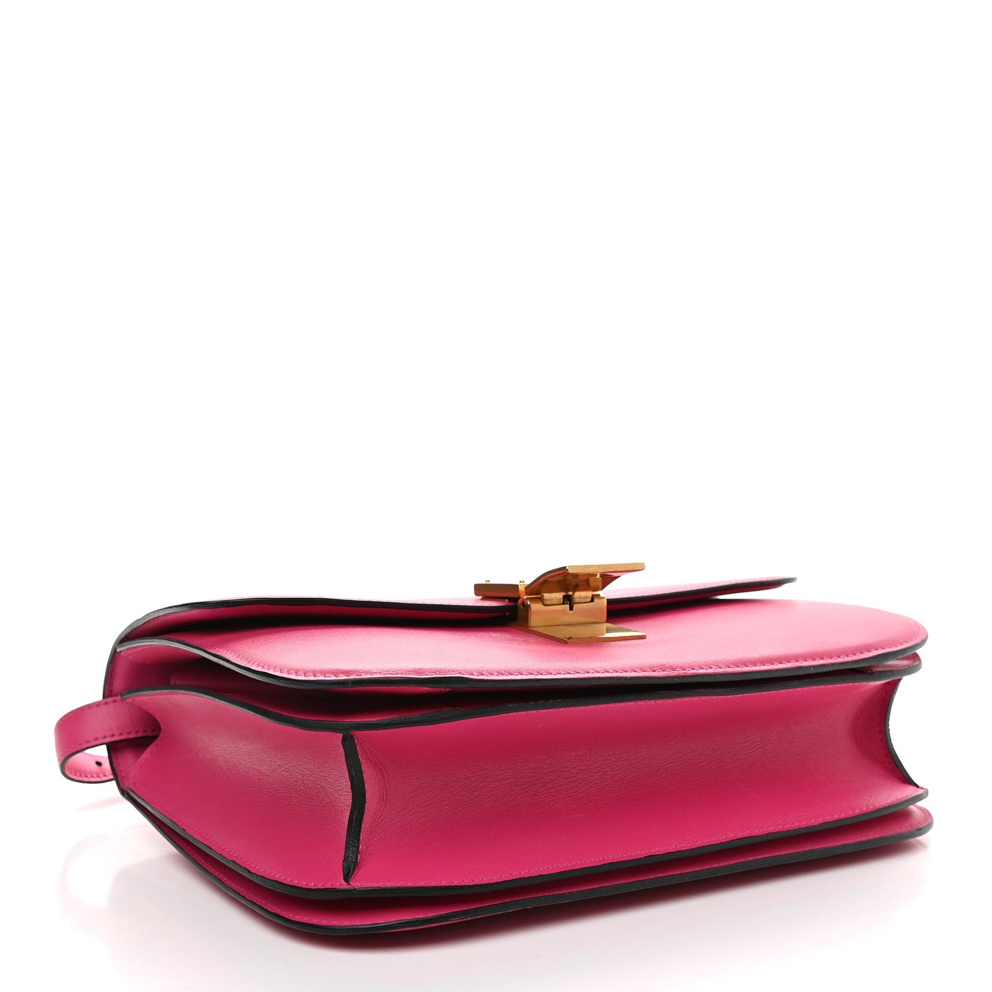 Box Calfskin Medium Classic Box Flap Bag Hibiscus