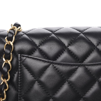 Chanel Lambskin Quilted Mini Rectangular Flap Black 11 of 12