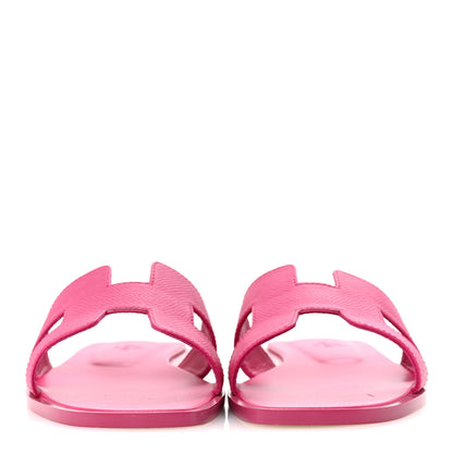 Hermes Epsom Oran Sandals 38 Rose Bougainvillea 3 of 10