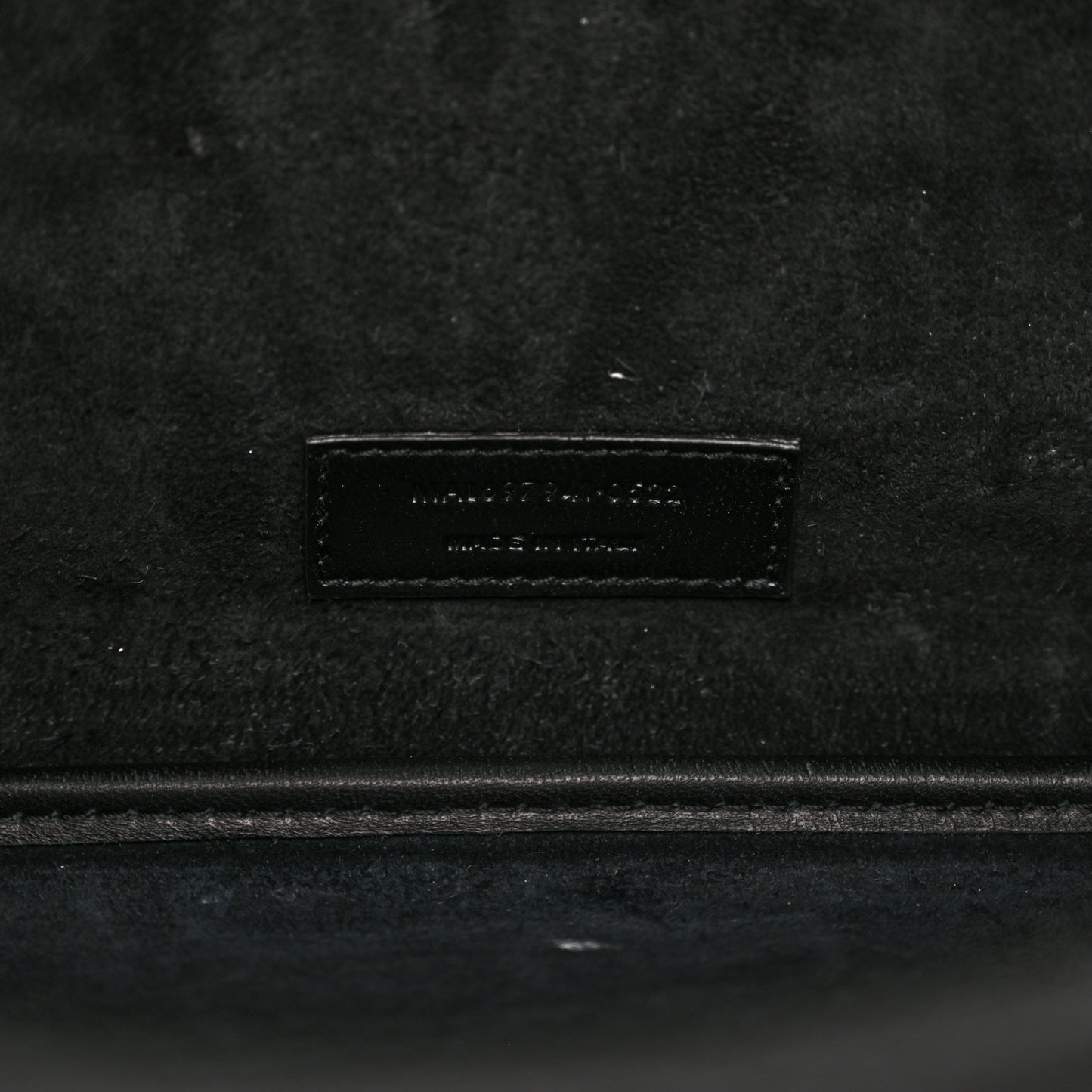 Calfskin Crocodile Embossed Paris VII Large Flat Hobo Black