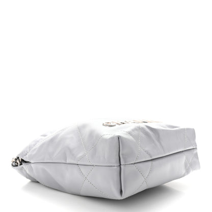 Chanel Shiny Calfskin Quilted Mini Chanel 22 Grey 4 of 10