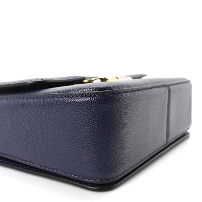 Marc Jacobs Textured Calfskin The J Link Shoulder Bag Navy Multicolor 9 of 10