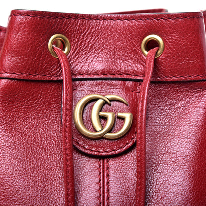 Gucci Piuma Lux Energy Medium Re(Belle) Convertible Bucket Bag Hibiscus Red 10 of 10