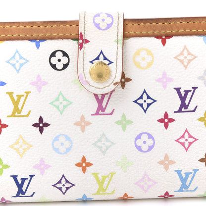 Louis Vuitton Monogram Multicolor French Purse Wallet White 8 of 9