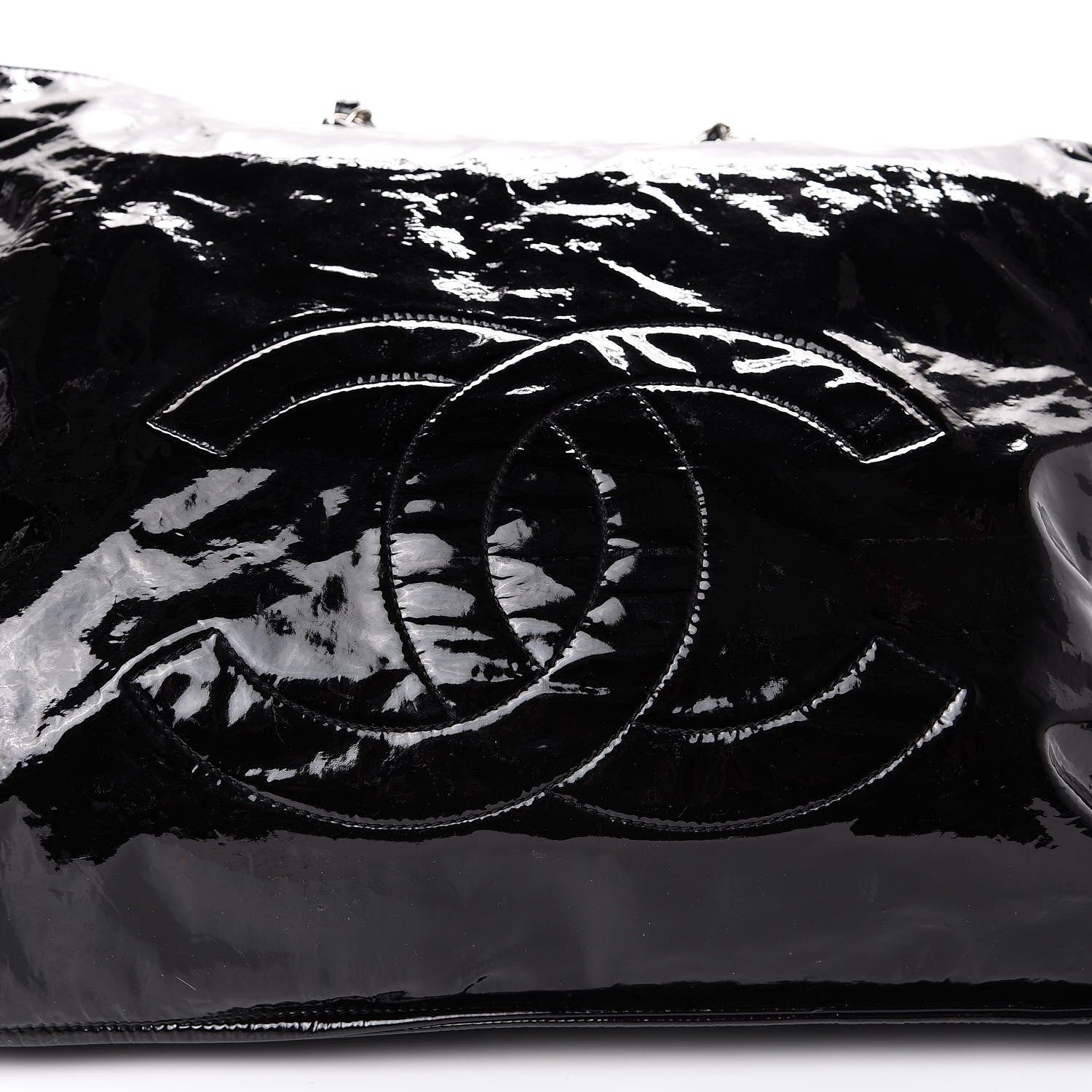 Chanel Patent Bonbons Shopper Tote Black 18 of 18