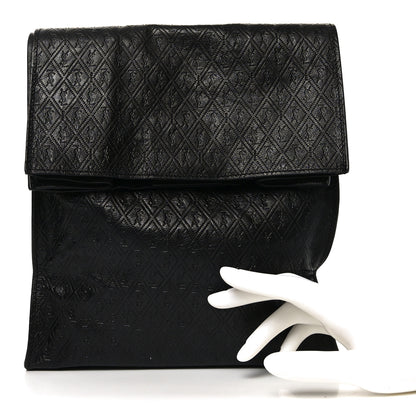 Saint Laurent Calfskin Monogram Deli Paper Bag Vintage Black 3 of 10