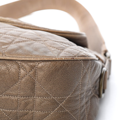 Christian Dior Lambskin Cannage Shoulder Bag Bronze 15 of 17