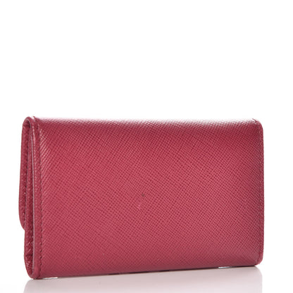 Prada Saffiano Metal 6 Key Holder Ibisco 3 of 7