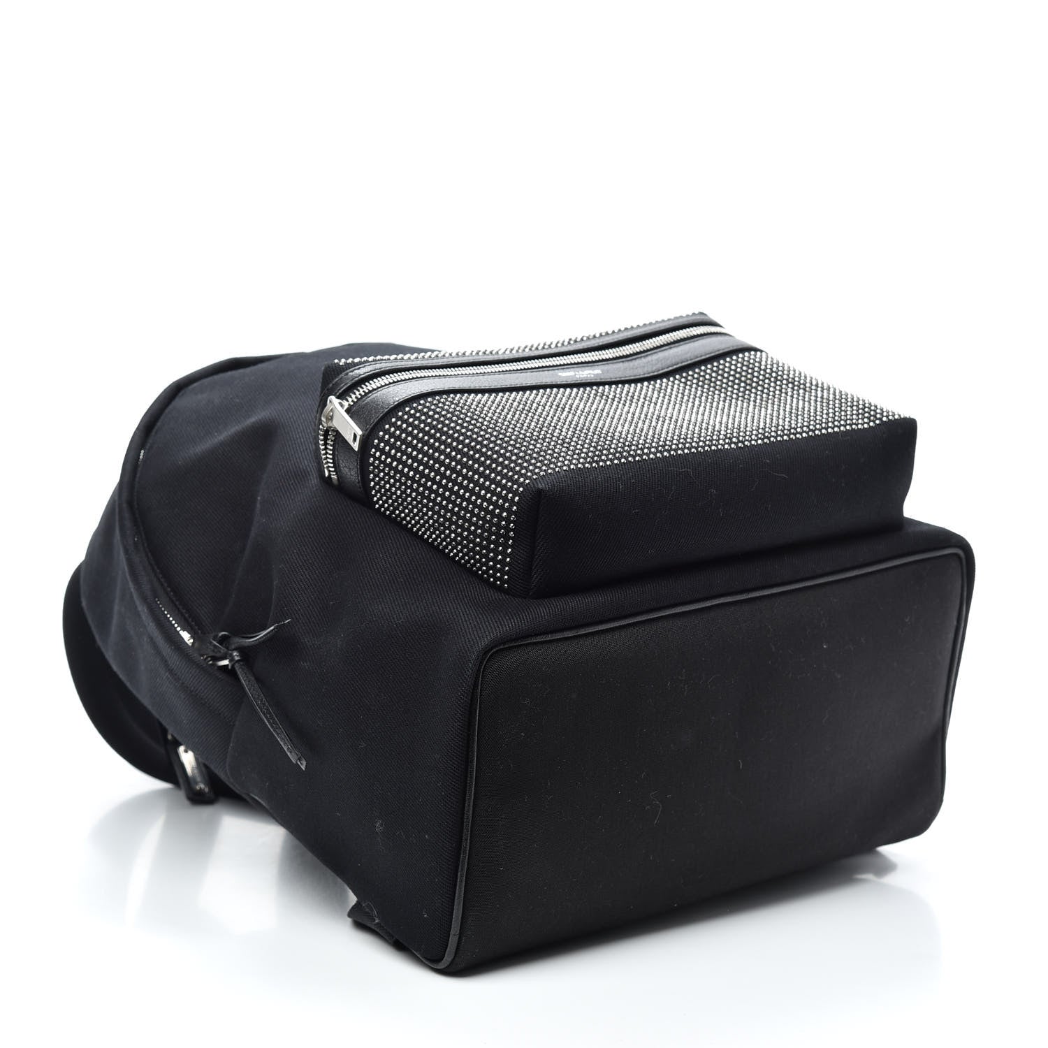 Saint Laurent Canvas City Studded Backpack Black 4 of 8