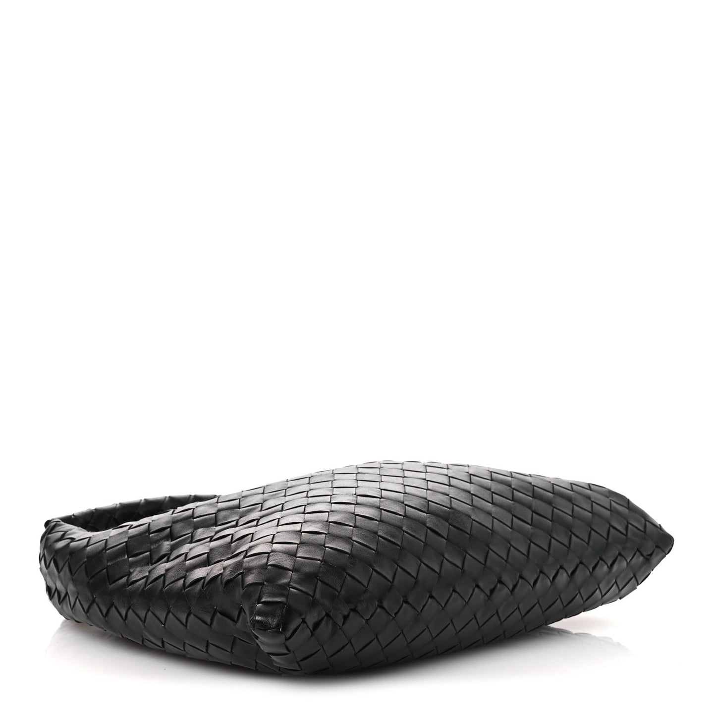 Calfskin Intrecciato Small Hop Black