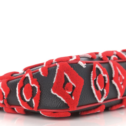 Louis Vuitton X UF Tufted Monogram Pochette Accessories Black Red 9 of 11