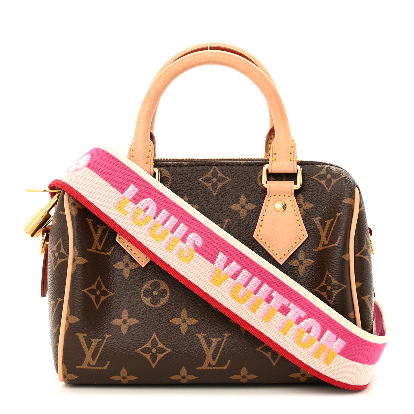 Monogram Speedy Bandouliere 20 Fuchsia
